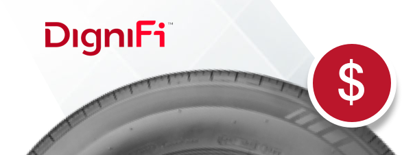 DigniFi Logo and Tire