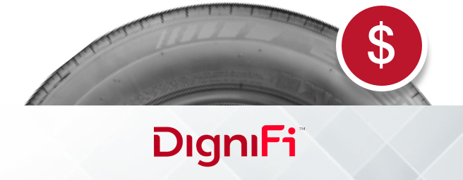 DigniFi Logo and Tire